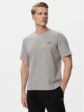 BOSS BOSS Camiseta Waffle 50535891 Gris Regular Fit