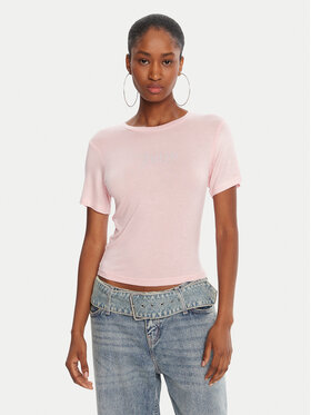 Juicy Couture Juicy Couture Camiseta Sheer JCWCT225301 Rosa Slim Fit