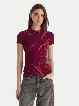 Desigual Desigual Camiseta Lala 25WWTK16 Guinda/burdeos Regular Fit