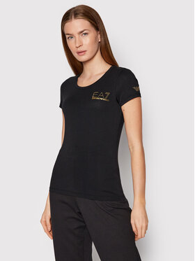 EA7 Emporio Armani EA7 Emporio Armani Футболка 8NTT65 TJDQZ 1200 Чорний Slim Fit