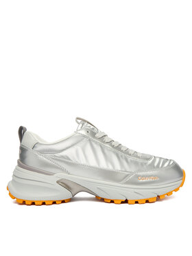 Calvin Klein Sneakersy Calvin Klein Hike Runner Lace Up Pearl Ny YW0YW02043 Stříbrná