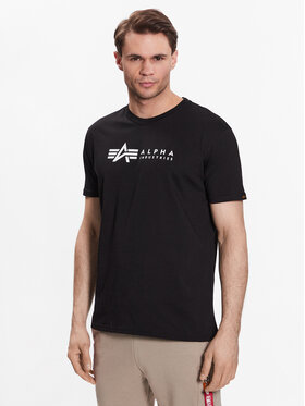 Alpha Industries Alpha Industries Комплект футболок Alpha Label 118534 Чорний Regular Fit