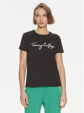 Tommy Hilfiger Tommy Hilfiger T-shirt Signature WW0WW41674 Nero Regular Fit