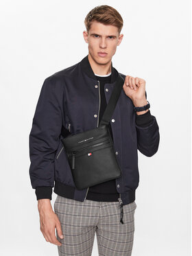 Tommy Hilfiger Geantă crossover Tommy Hilfiger Essential Pu Crossover AM0AM09506 Negru