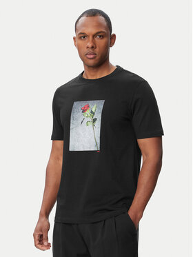 HUGO HUGO Camiseta Durose 50564130 Negro Regular Fit