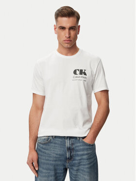 Calvin Klein Jeans Calvin Klein Jeans Camiseta Resort Graphic LV04RG802G Blanco Regular Fit