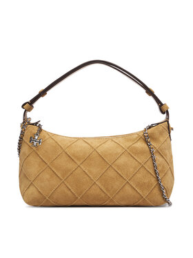 Tory Burch Borsetta Tory Burch Fleming Suede Pochette 185797 Crema