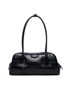 Calvin Klein Geantă Calvin Klein Emblem Trio Croco Shoulder Bag LV04F3780G Negru