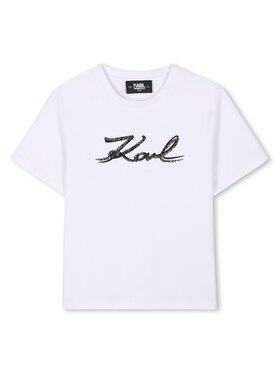 Karl Lagerfeld Kids Karl Lagerfeld Kids Футболка Z30485 D Білий Regular Fit
