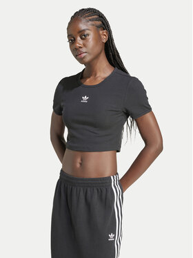 adidas adidas Футболка Essentials IY9664 Чорний Slim Fit
