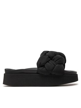 Inuikii Šľapky Inuikii Puffer Braided 70103-177 Čierna