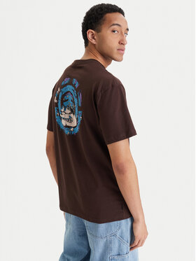 Element Element Camiseta Bad Doggie ELYZT00560 Marrón Relaxed Fit