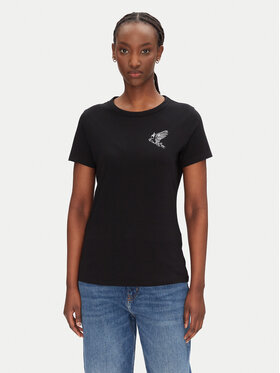 BOSS BOSS Футболка C_Elogo_21 50540260 Чорний Slim Fit
