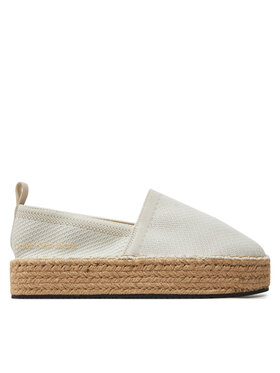 Calvin Klein Jeans Espadrilky Calvin Klein Jeans Platform Espadrille Uc YW0YW01377 Écru