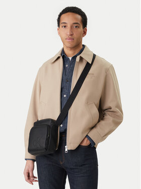Calvin Klein Umhängetasche Calvin Klein Bold Ck Pocket Reporter LV04D3368G Schwarz