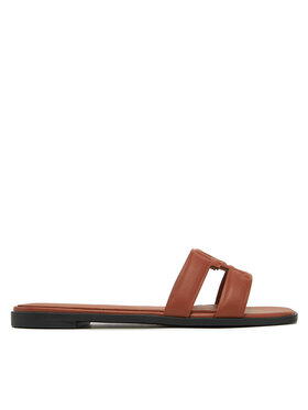 Tommy Hilfiger Şlapi Tommy Hilfiger Th Logo Strap Mule FW0FW08671 Maro
