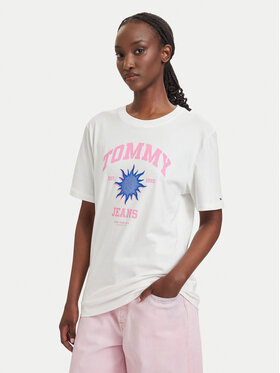 Tommy Jeans Tommy Jeans Camiseta Novelty DW0DW23159 Blanco Relaxed Fit