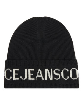 Versace Jeans Couture Шапкa Versace Jeans Couture Big Beanie 79YAZK40 Чорний