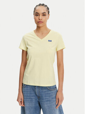 HUGO HUGO Camiseta Classic 50513667 Amarillo Slim Fit
