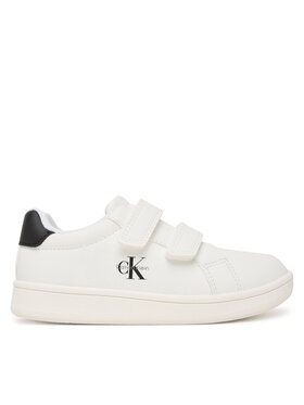 Calvin Klein Sneakersy Calvin Klein Low Cut Velcro V1X9-83275-1355 Biela