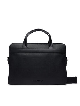 Tommy Hilfiger Bolso Para portátil Tommy Hilfiger Th Business Leather Computer Bag AM0AM14731 Negro