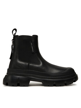 KARL LAGERFELD Jātnieku stila puszābaki KARL LAGERFELD KL43545 Melns