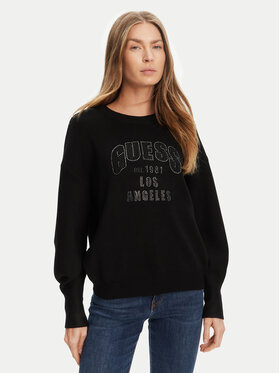 Guess Guess Jersey W5YR26 Z26I2 Negro Regular Fit