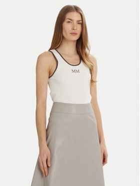 Max Mara Leisure Max Mara Leisure Топ Sax 2516941027 Білий Slim Fit