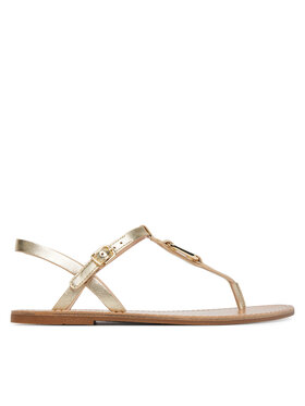 Tommy Hilfiger Сандали Tommy Hilfiger Leather Thong Sandal Gold FW0FW09331 Златист
