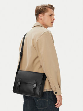 Calvin Klein Saszetka Calvin Klein Emblem Hw Flap Messenger LV04D3508G Czarny