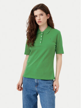 Tommy Hilfiger Tommy Hilfiger Polo 1985 WW0WW43224 Zelena Regular Fit