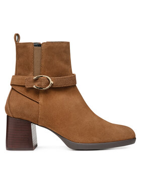 Geox Polokozačky Geox D Walk Pleasure 55 D46XBA 00022 C6372 Hnědá