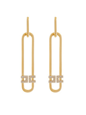 Elisabetta Franchi Naušnice Elisabetta Franchi OR-10A-52E2-V250 Zlatna