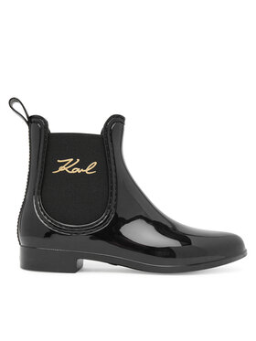 KARL LAGERFELD Holínky KARL LAGERFELD Kalosh II KL94775 Černá