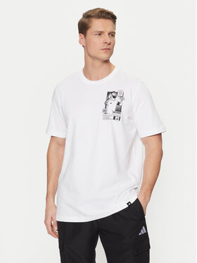 adidas adidas T-Shirt Messi Icon Graphic JJ1414 Weiß Regular Fit