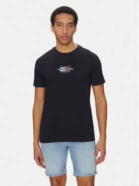 Tommy Hilfiger Tommy Hilfiger T-Shirt Flag Box MW0MW38636 Dunkelblau Regular Fit