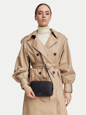 Calvin Klein Torebka Calvin Klein Foil Logo Elongated Camera Bag LV04F3276G Czarny
