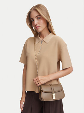 Tommy Hilfiger Τσάντα Tommy Hilfiger Th Heritage Chain Crossover AW0AW19319 Μπεζ