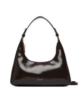 Calvin Klein Borsetta Calvin Klein Foil Logo Glossy Conv Shoulder B LV04F3737G Marrone