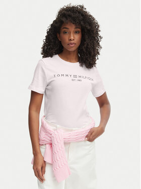 Tommy Hilfiger Tommy Hilfiger Camiseta WW0WW40276 Rosa Regular Fit