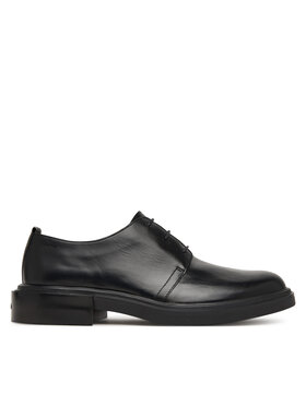 Calvin Klein Halbschuhe Calvin Klein Cupped Postman Derby Laceup Lth HM0HM01996 Schwarz