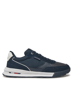 Tommy Hilfiger Sneakersy Tommy Hilfiger Retro Runner Mix Rwb FM0FM05371 Tmavomodrá