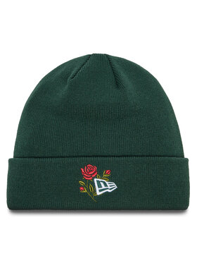 New Era Шапкa New Era Rose Icon Cuff Knit Beanie 60580736 Зелений