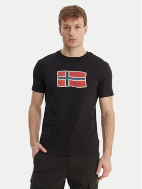 Napapijri Napapijri Camiseta S-Mahsa NP0A4FZB Negro Regular Fit
