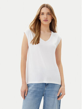 Pieces Pieces Футболка Billo 17078732 Білий Loose Fit
