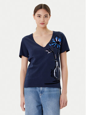 Desigual Desigual Camiseta Dumas 25WWTK28 Azul marino Regular Fit