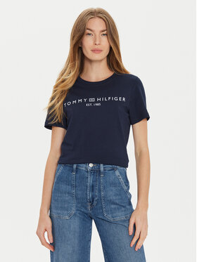 Tommy Hilfiger Tommy Hilfiger T-Shirt WW0WW40276 Dunkelblau Regular Fit