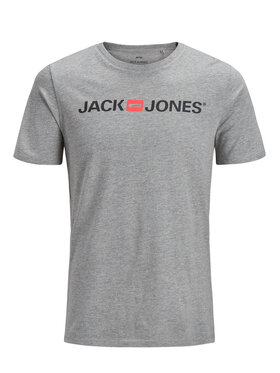 Jack & Jones Jack & Jones Marškinėliai Corp Logo 12137126 Pilka Slim Fit