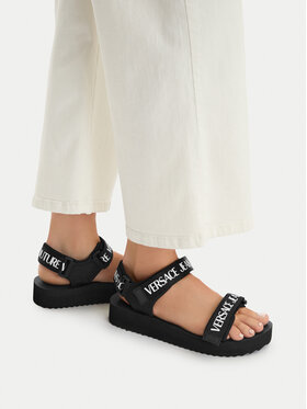 Versace Jeans Couture Босоніжки Versace Jeans Couture 80VA3SX4 ZS630 Чорний