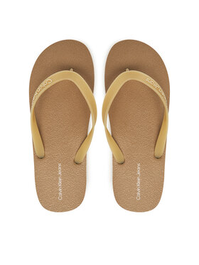 Calvin Klein Jeans Čības uz pirksta Calvin Klein Jeans Thong+ Tpu YM0YM01265 Bēšs